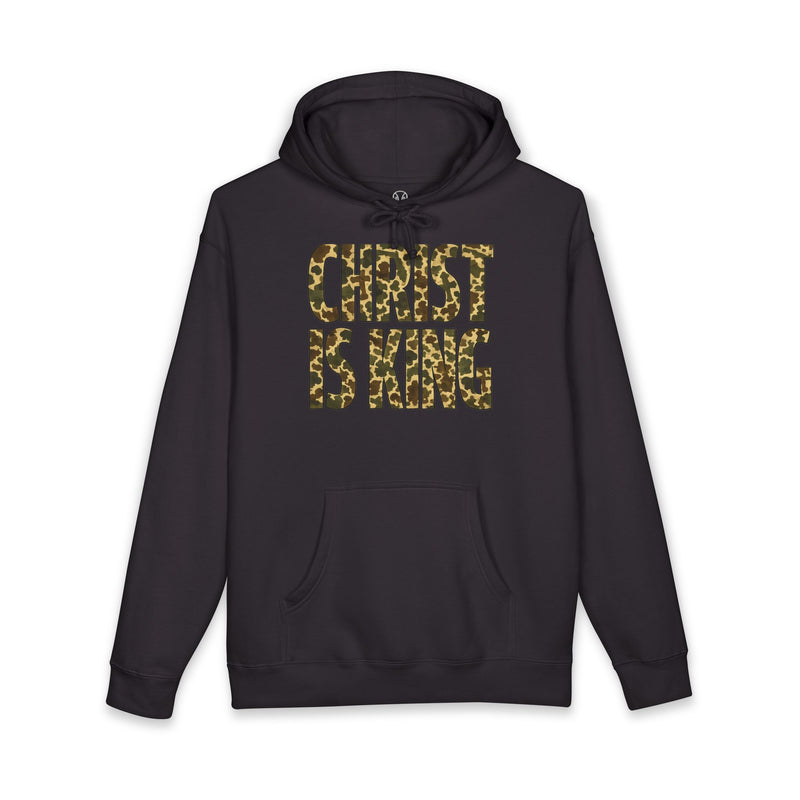 Christ Is King | Original Camo Hoodie | Blackout Core | Nine2 Outdoors