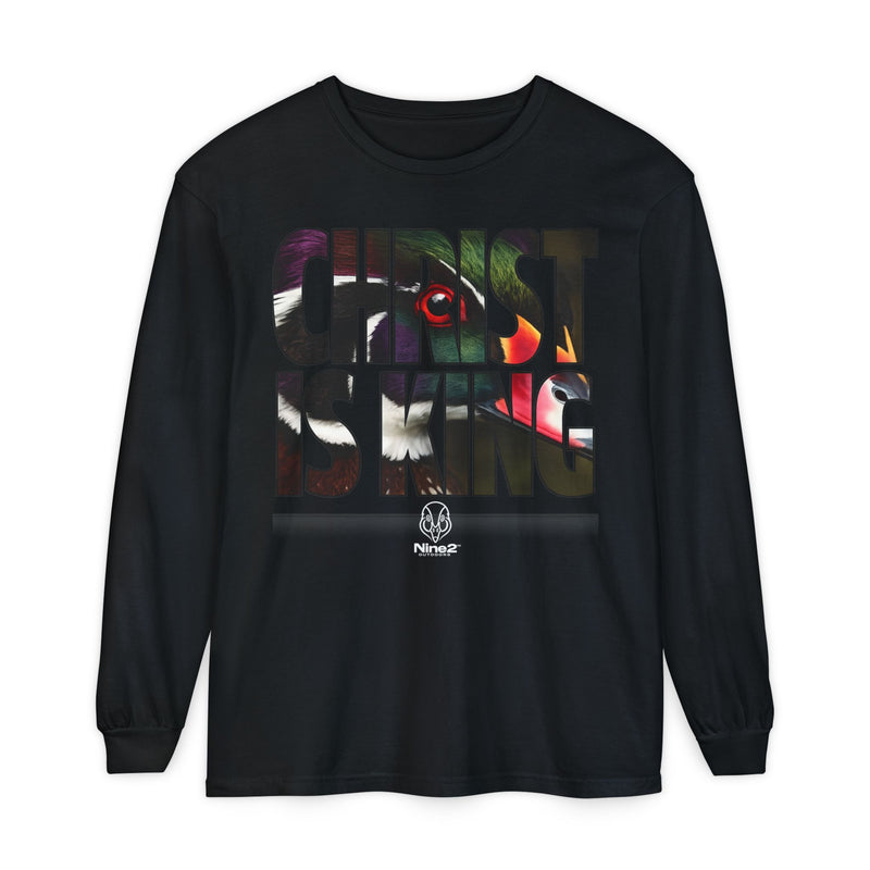 Christ Is King | Wood Duck Long Sleeve | Blackout Core | Mascot | Nine2 Outdoors
