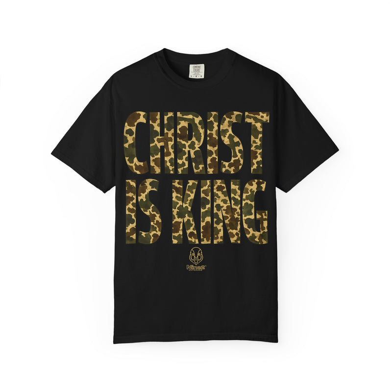 Christ Is King | Original Camo Tee | Blackout Core | Nine2 Outdoors