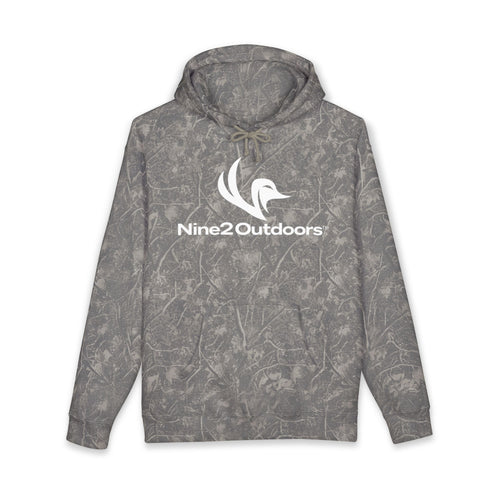 Nine2 Outdoors Dark Tree Camo Hoodie | Big Logo | Genesis 9:2