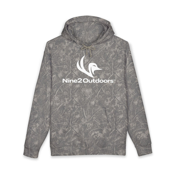 Nine2 Outdoors Dark Tree Camo Hoodie | Big Logo | Genesis 9:2