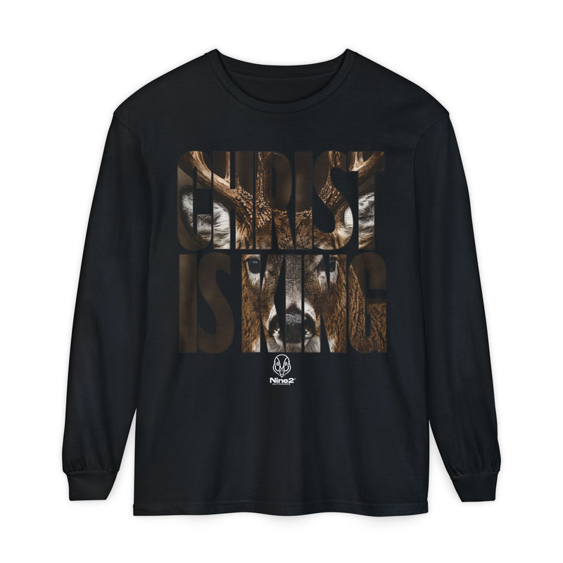 Christ Is King | Whitetail Long Sleeve | Blackout Core | Nine2 Outdoors