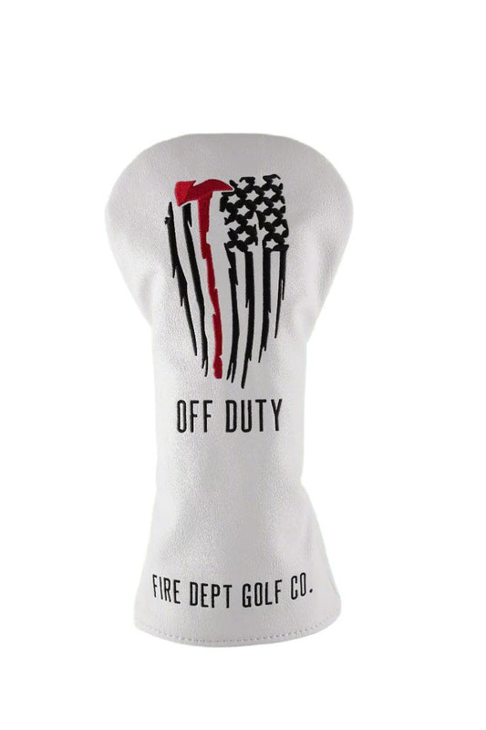 Off Duty driver golf headcover for firefighters