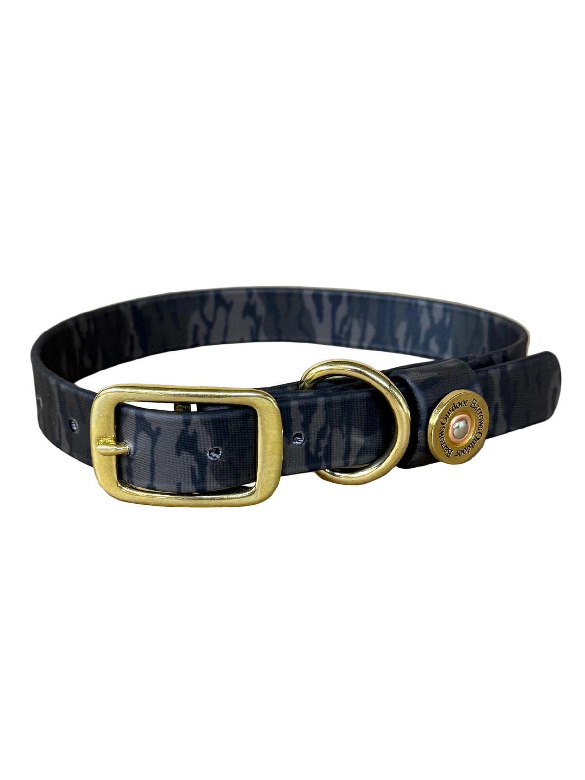 Barrows Biothane dog collar in Bottomland camo