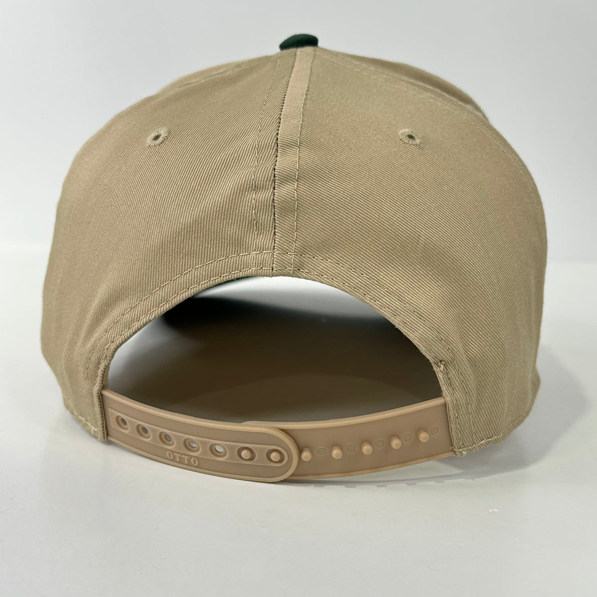 Dove hunting cap with khaki brim and green crown, view 7